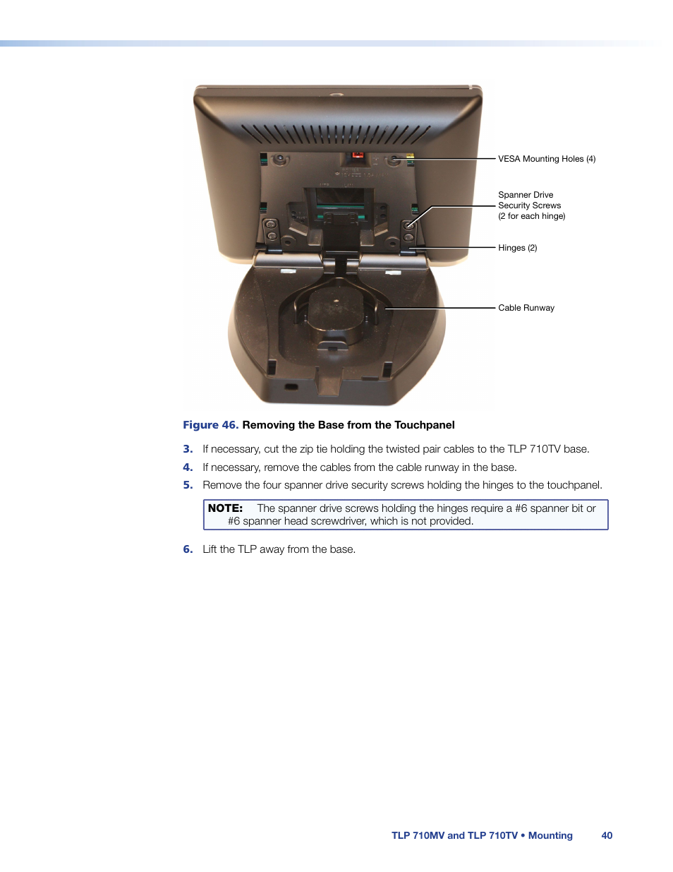 Extron Electronics TLP 710TV User Guide User Manual | Page 46 / 49