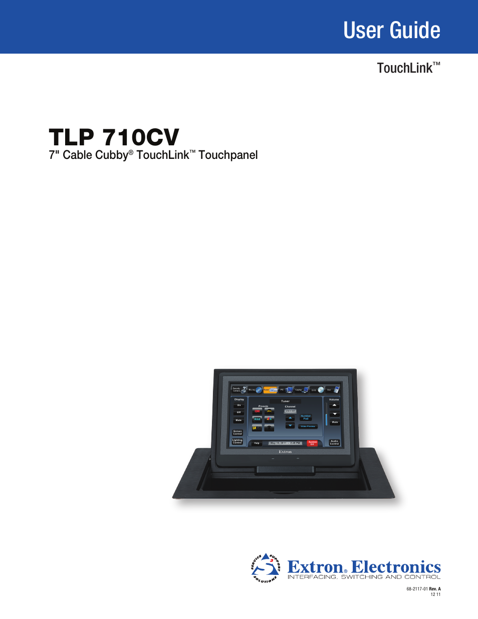 Extron Electronics TLP 710CV User Guide User Manual | 50 pages