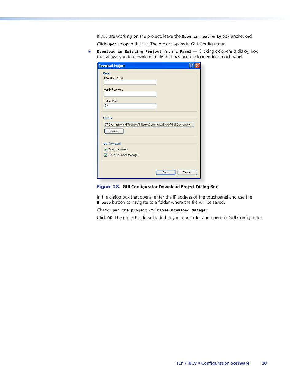Extron Electronics TLP 710CV User Guide User Manual | Page 36 / 50