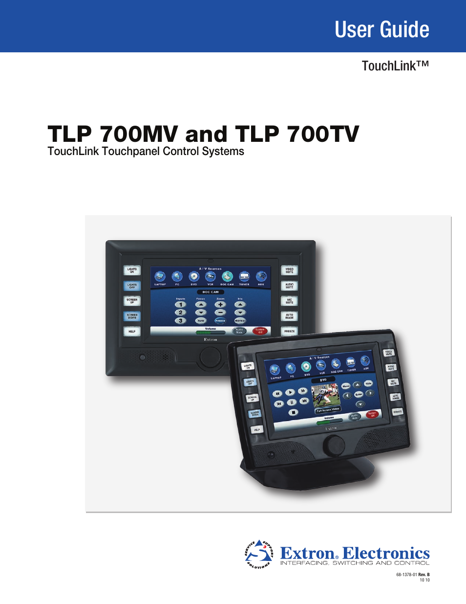 Extron Electronics TLP 700TV User Guide User Manual | 58 pages