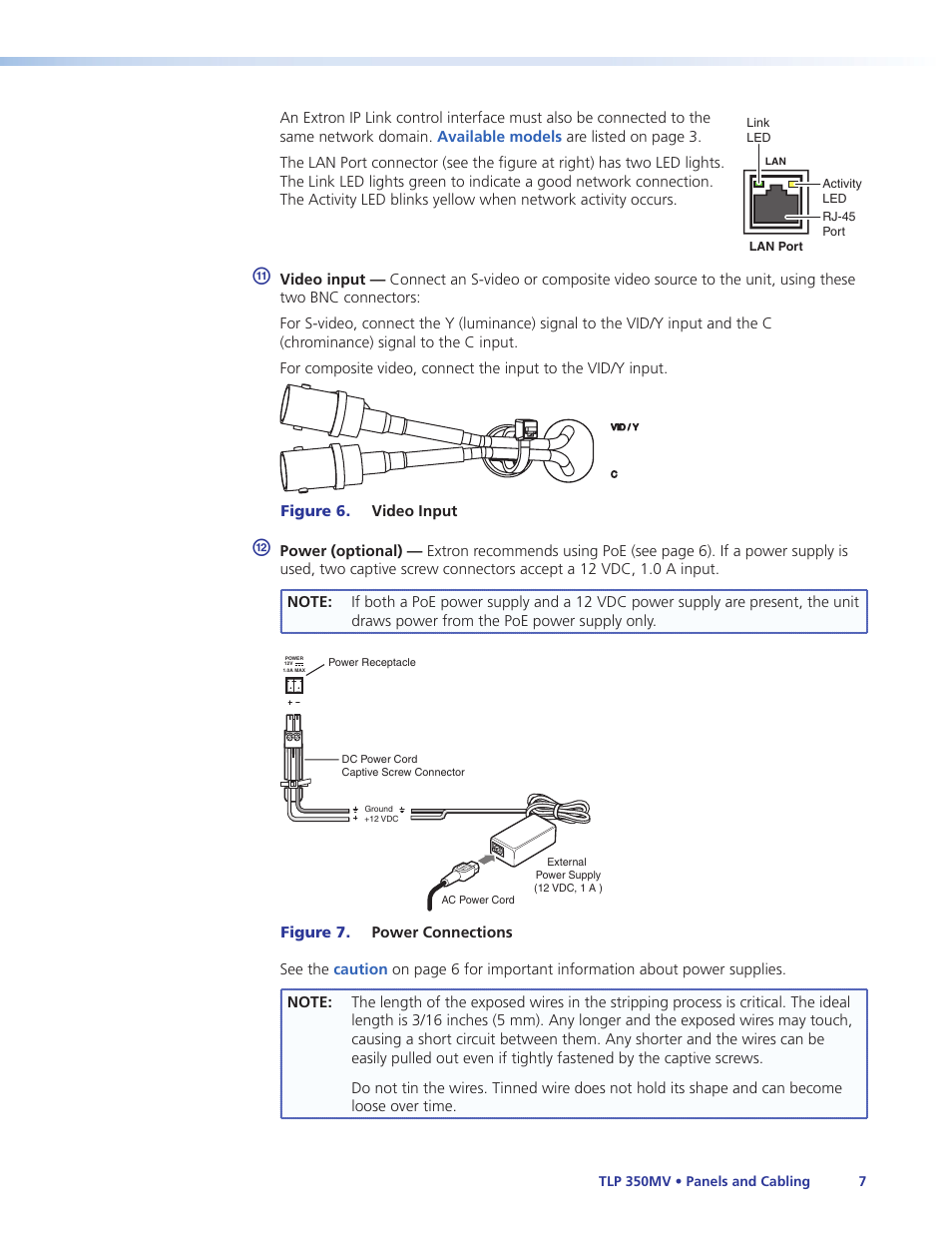Extron Electronics TLP 350MV User Guide User Manual | Page 13 / 48