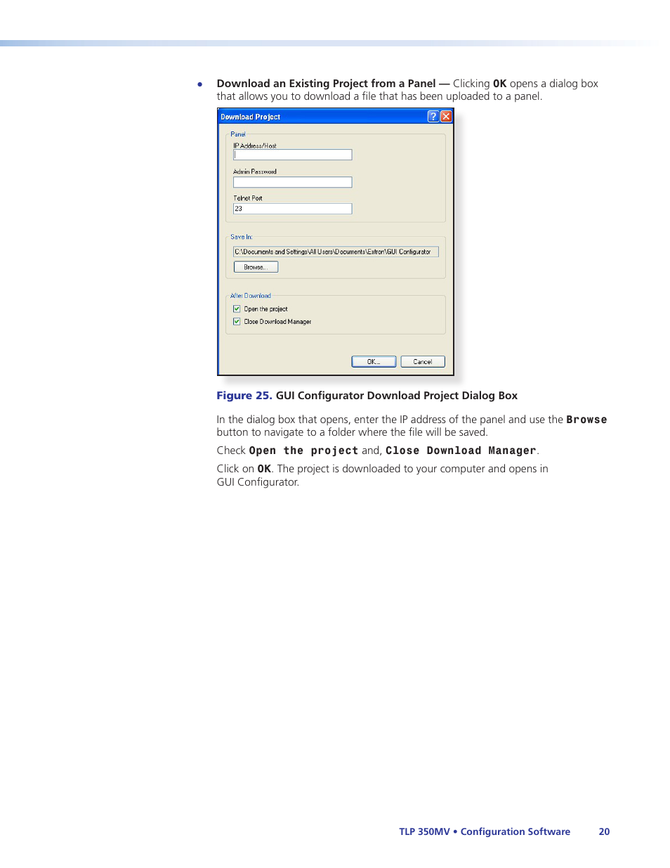 Extron Electronics TLP 350MV User Guide User Manual | Page 26 / 48