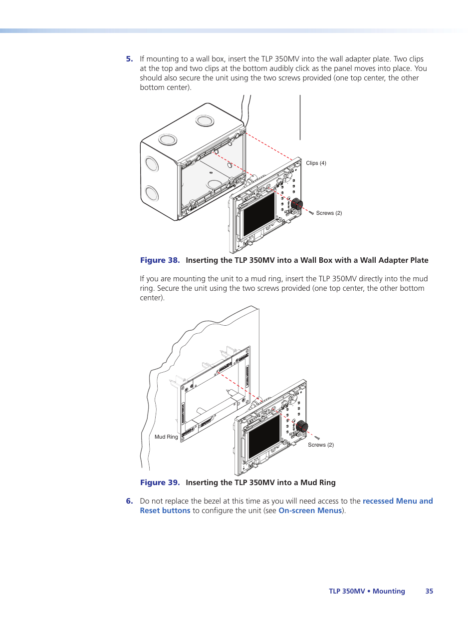 Extron Electronics TLP 350MV User Guide User Manual | Page 41 / 48