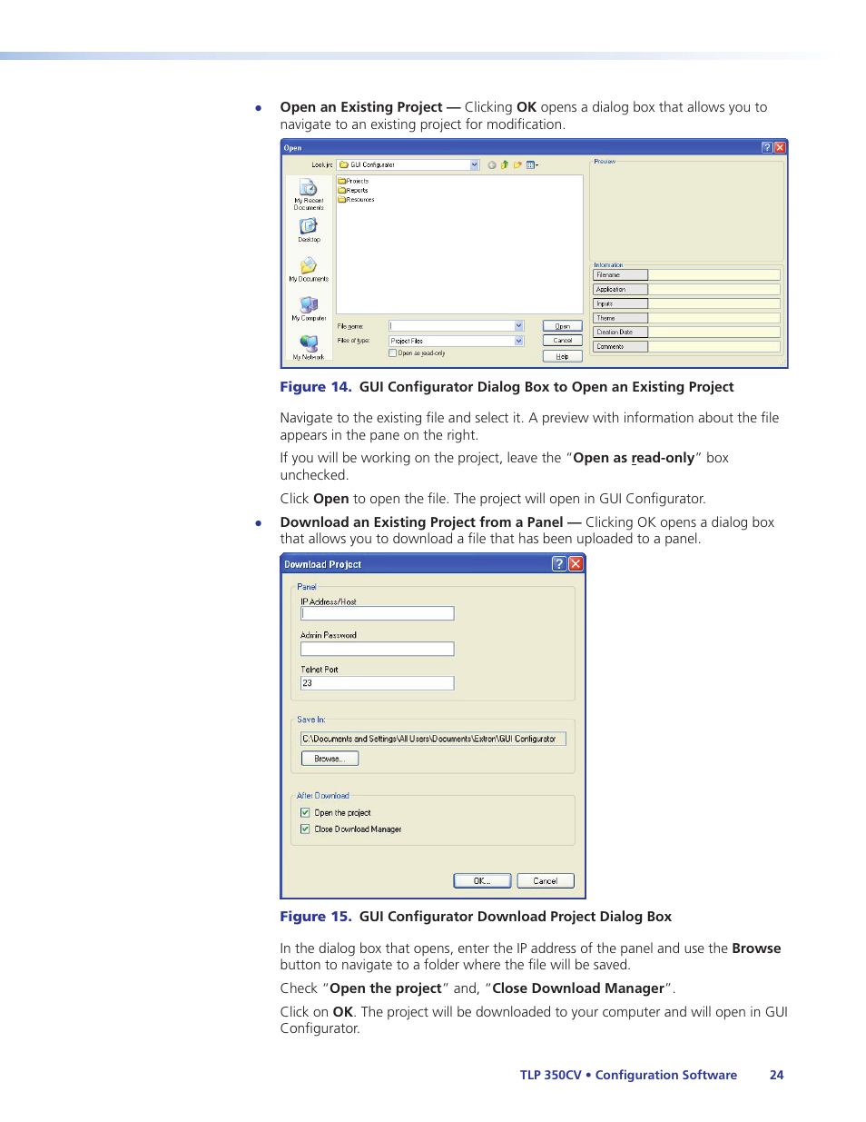 Extron Electronics TLP 350CV Installation User Manual | Page 30 / 51