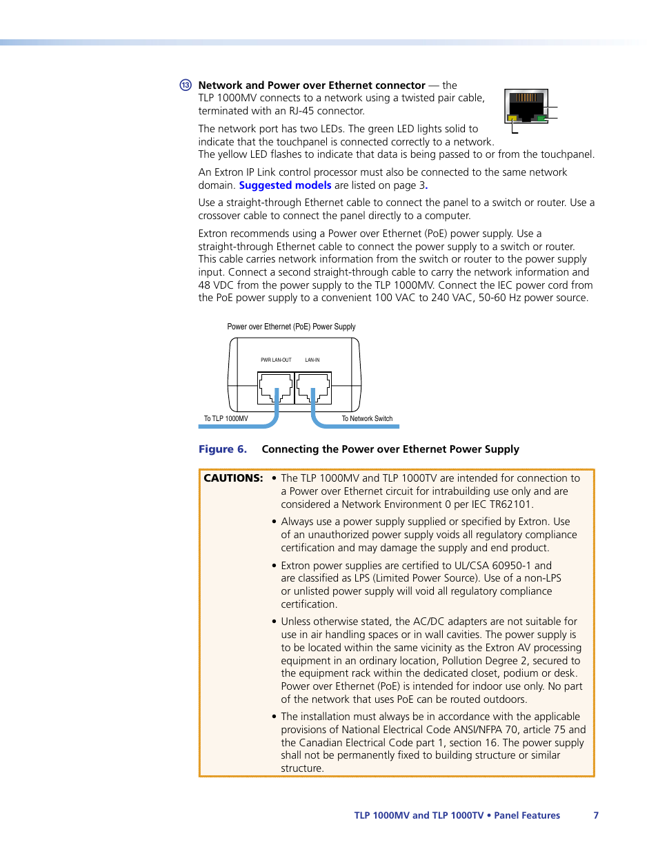 Extron Electronics TLP 1000TV User Guide User Manual | Page 13 / 54