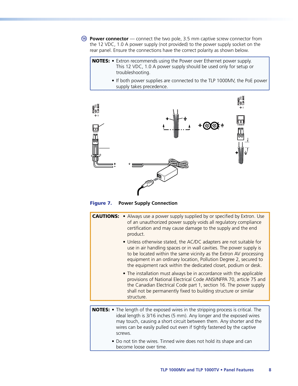 Extron Electronics TLP 1000TV User Guide User Manual | Page 14 / 54