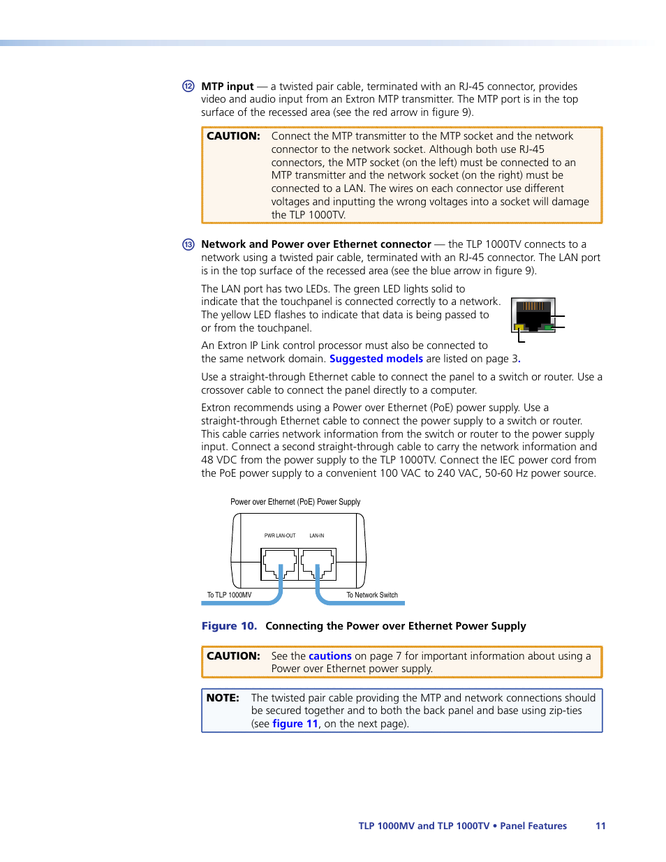 Extron Electronics TLP 1000TV User Guide User Manual | Page 17 / 54