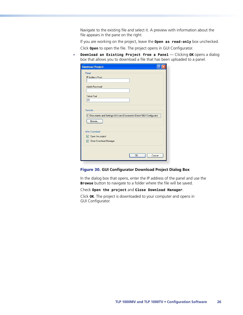 Extron Electronics TLP 1000TV User Guide User Manual | Page 32 / 54