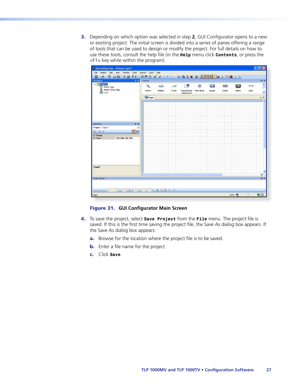 Extron Electronics TLP 1000TV User Guide User Manual | Page 33 / 54