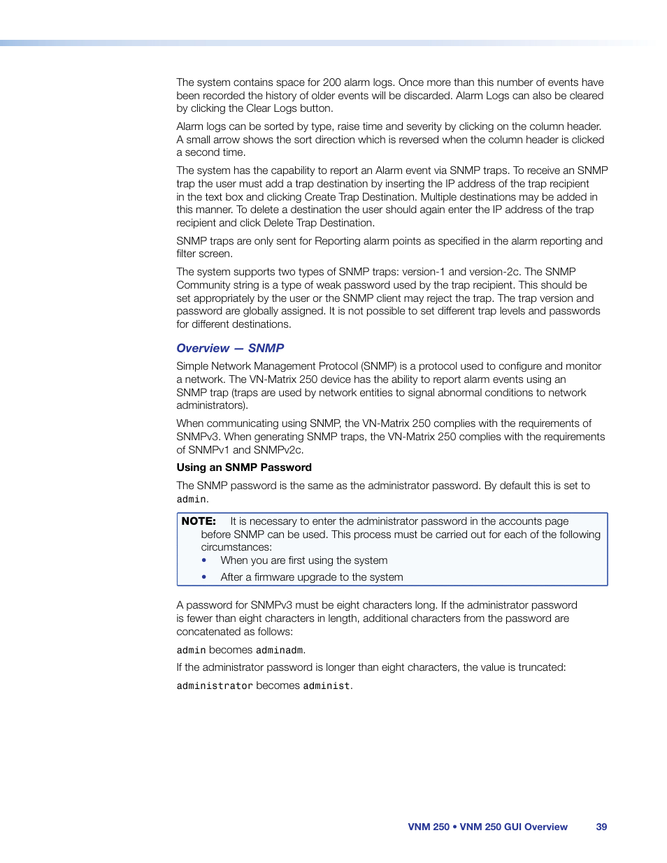 Extron Electronics VN-Matrix 250 User Guide User Manual | Page 45 / 137