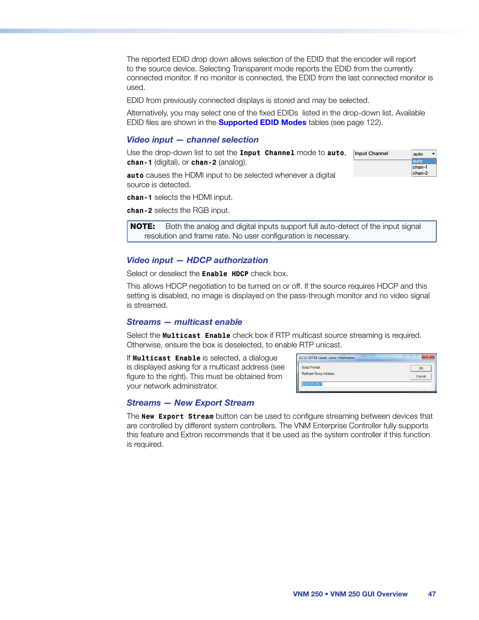 Extron Electronics VN-Matrix 250 User Guide User Manual | Page 53 / 137
