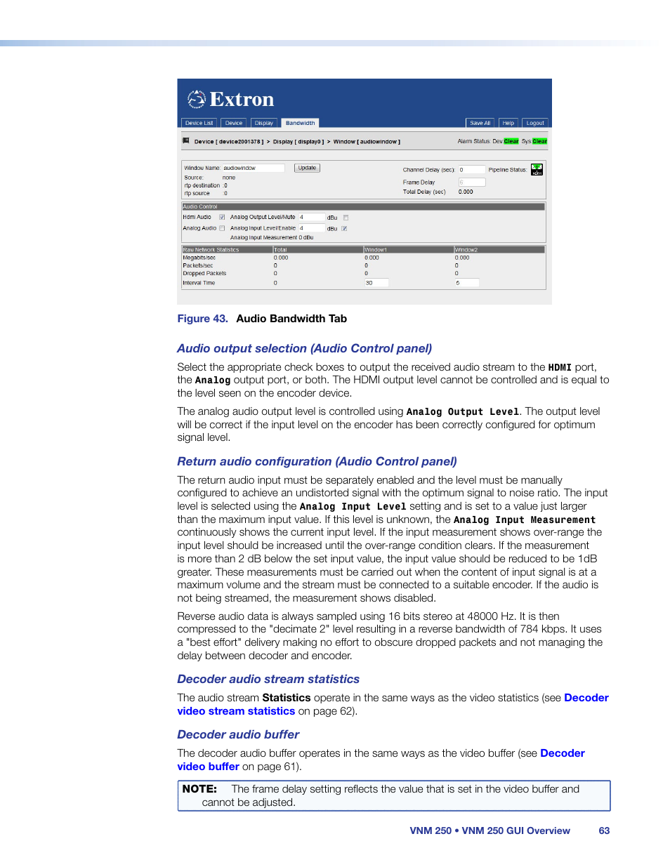 Extron Electronics VN-Matrix 250 User Guide User Manual | Page 69 / 137