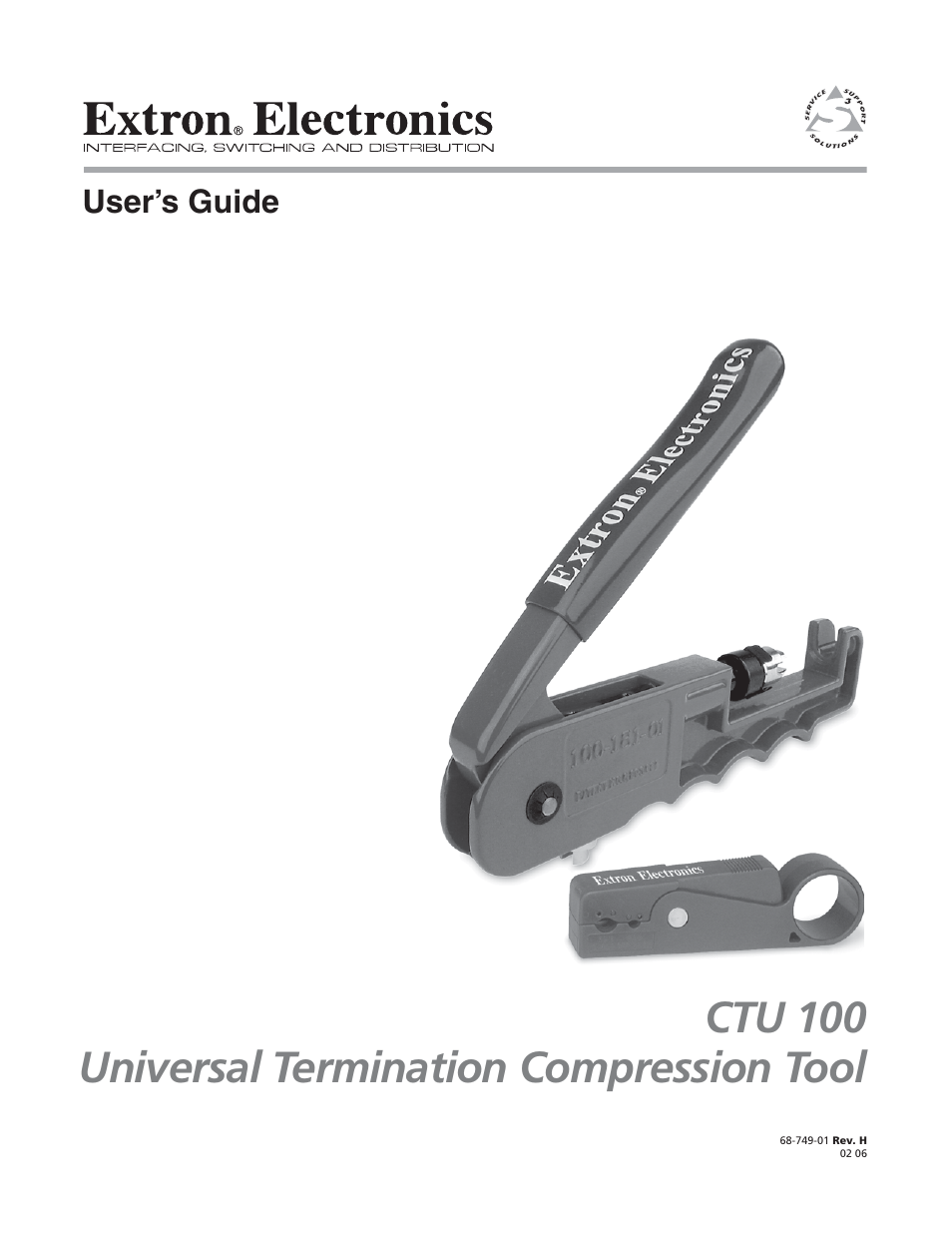 Extron Electronics CTU 100 User Manual | 5 pages