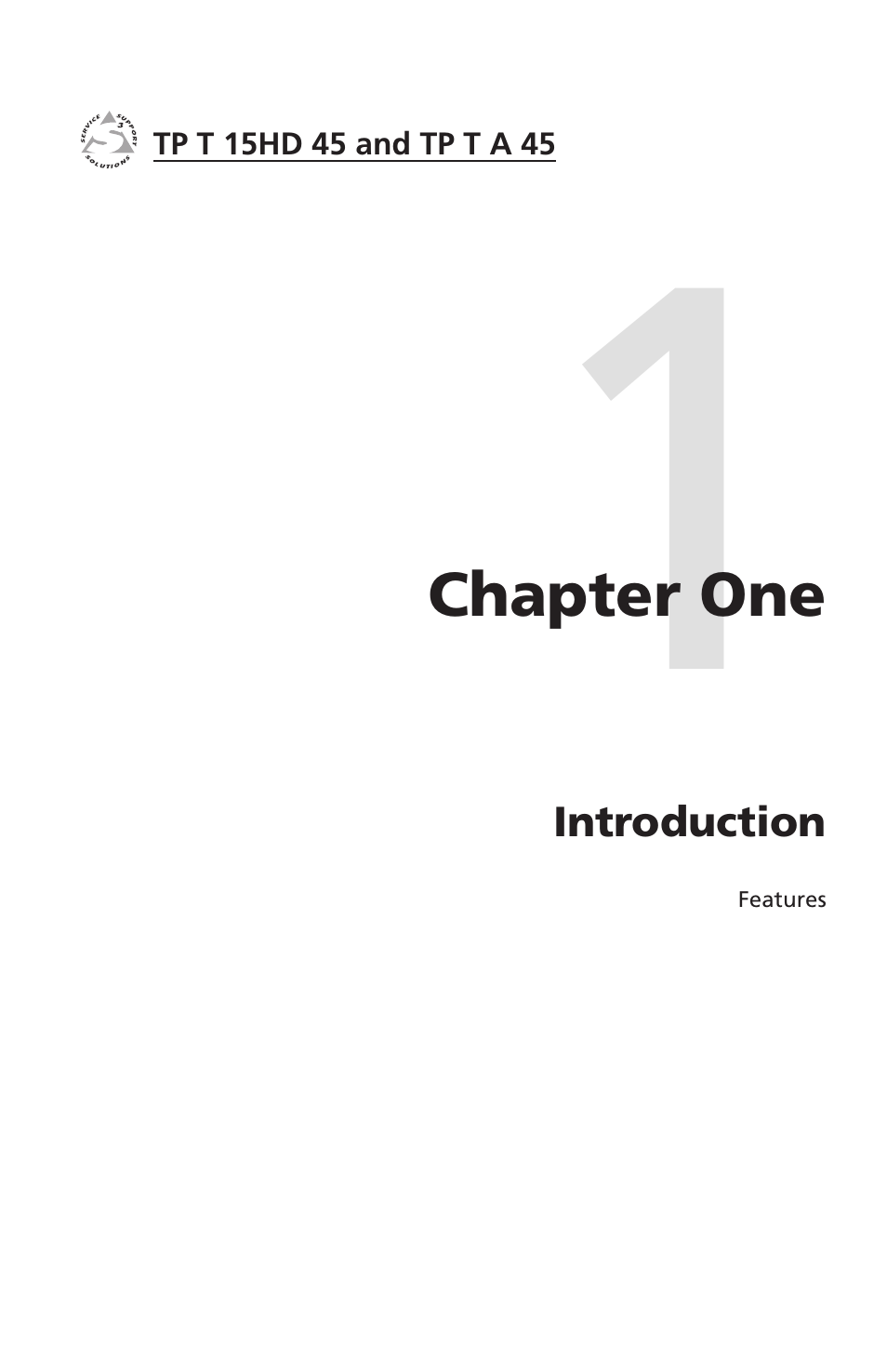 Chapter one, Introduction, Chapter one • introduction | Extron Electronics TP T 15HD 45, TP T A 45 User Guide User Manual | Page 7 / 28