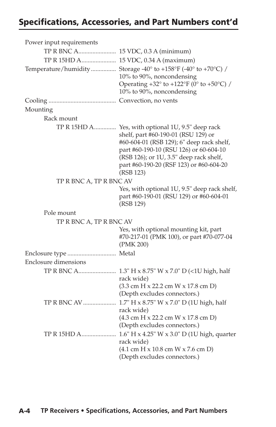 Extron Electronics TP Receivers User Guide User Manual | Page 38 / 44