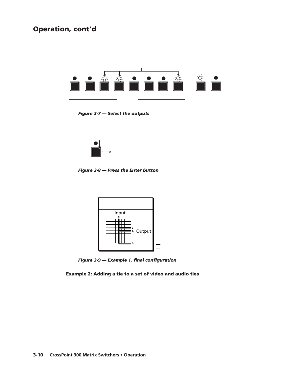 Operation, cont’d | Extron Electronics CrossPoint 300 Series User Manual | Page 34 / 104