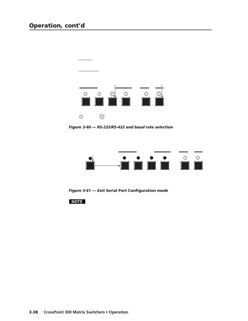 Operation, cont’d | Extron Electronics CrossPoint 300 Series User Manual | Page 62 / 104