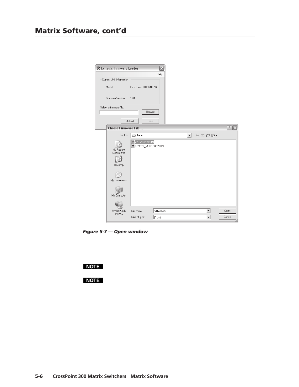 Matrix software, cont’d | Extron Electronics CrossPoint 300 Series User Manual | Page 88 / 104