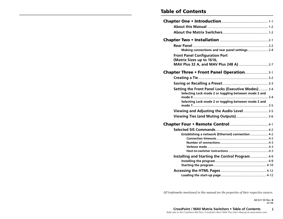 Extron Electronics MAV Plus Series Setup Guide User Manual | Page 4 / 22