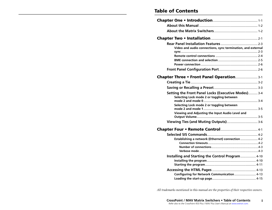 Extron Electronics MAV Plus series Large Scale Setup Guide User Manual | Page 4 / 21
