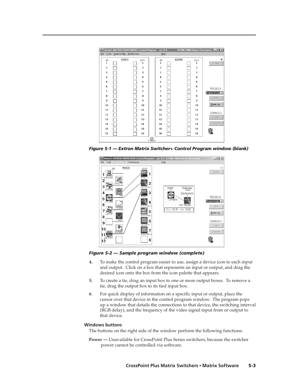 Extron Electronics CrossPoint Plus Matrix Switchers 84, 88, 124, 128, 168, 1616 HV and HVA User Manual | Page 53 / 72