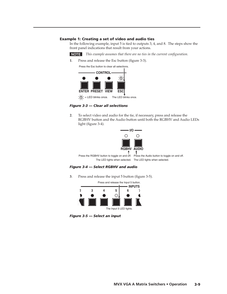 Example 1: creating a set of video and audio ties, Preliminar y | Extron Electronics MVX VGA A User Guide User Manual | Page 32 / 107