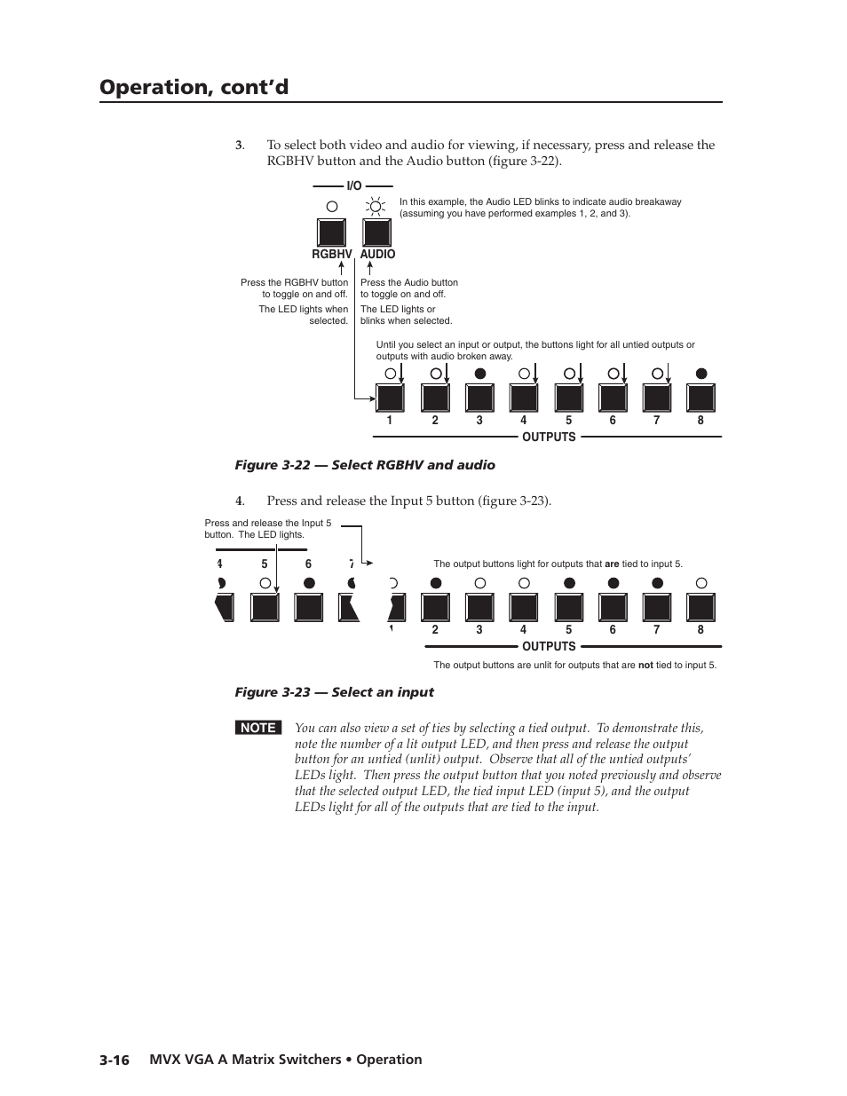 Preliminar y, Operation, cont’d | Extron Electronics MVX VGA A User Guide User Manual | Page 39 / 107