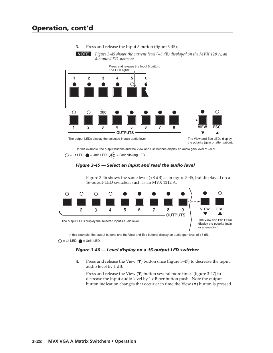 Preliminar y, Operation, cont’d | Extron Electronics MVX VGA A User Guide User Manual | Page 51 / 107