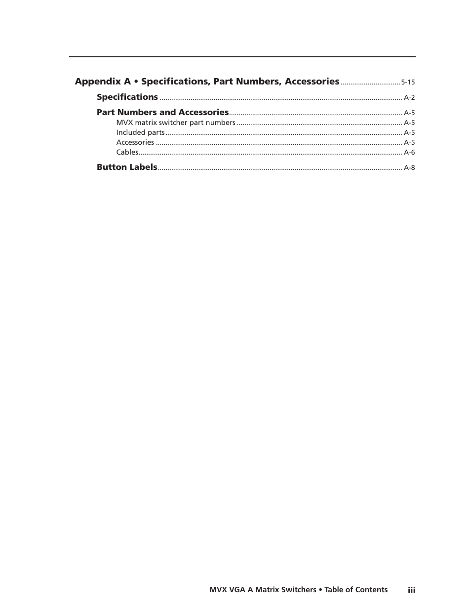 Preliminar y | Extron Electronics MVX VGA A User Guide User Manual | Page 8 / 107