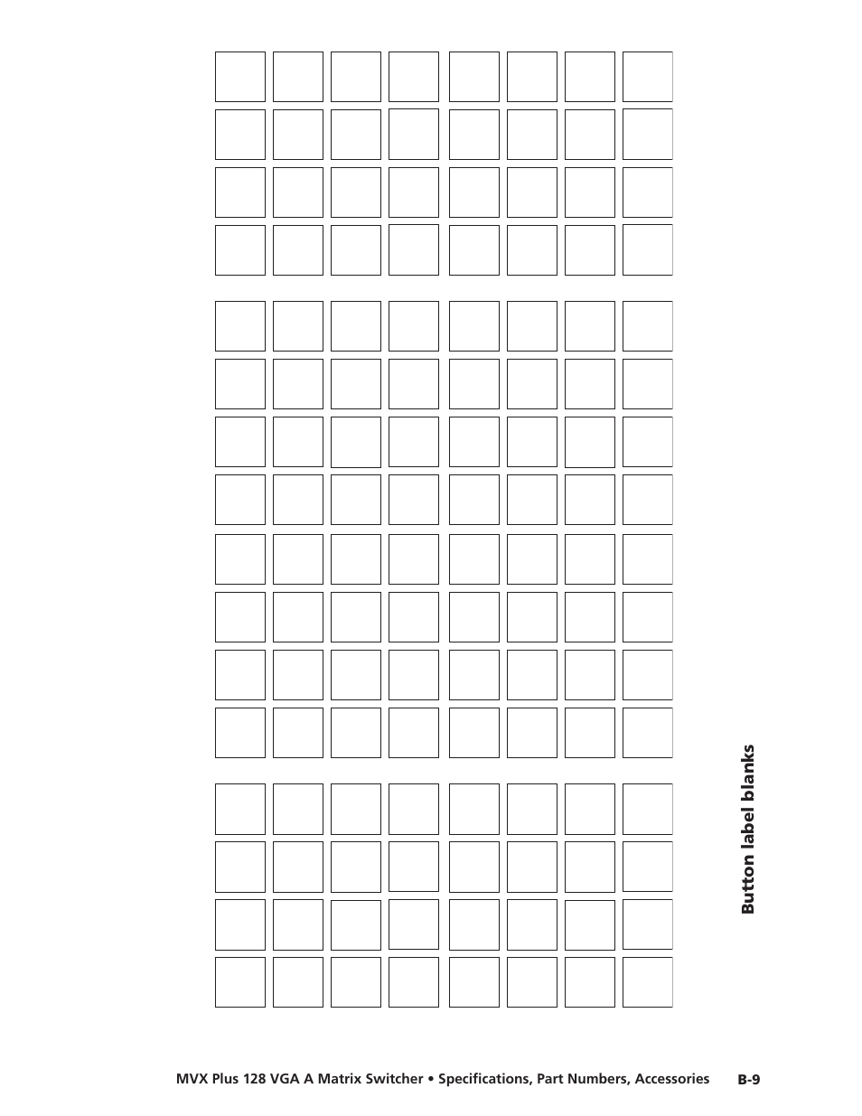 Button label blanks, Button.label.blanks, Preliminar y | Extron Electronics MVX Plus 128 VGA A User Guide User Manual | Page 159 / 162