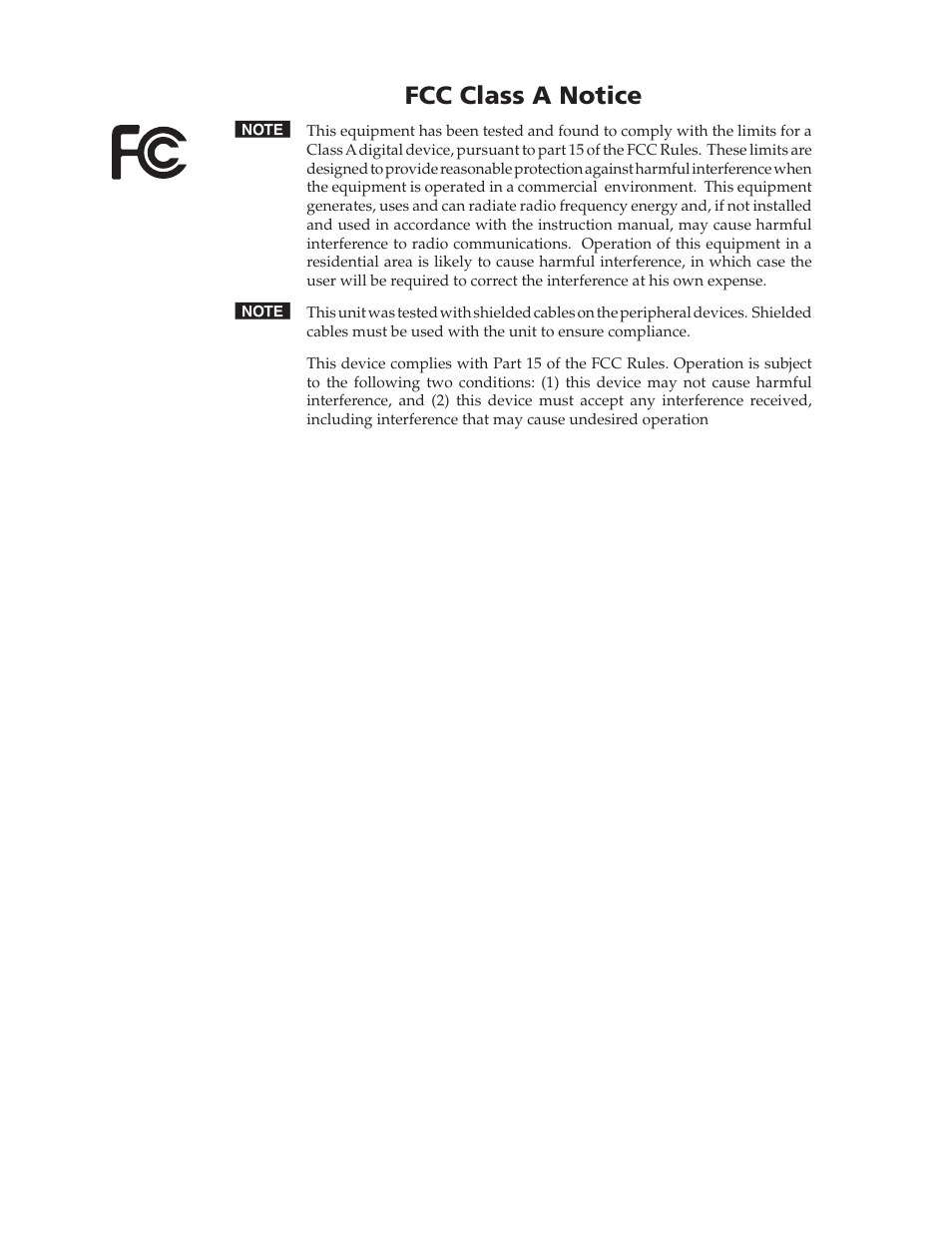 Fcc class a notice | Extron Electronics MVX Plus 128 VGA A User Guide User Manual | Page 3 / 162