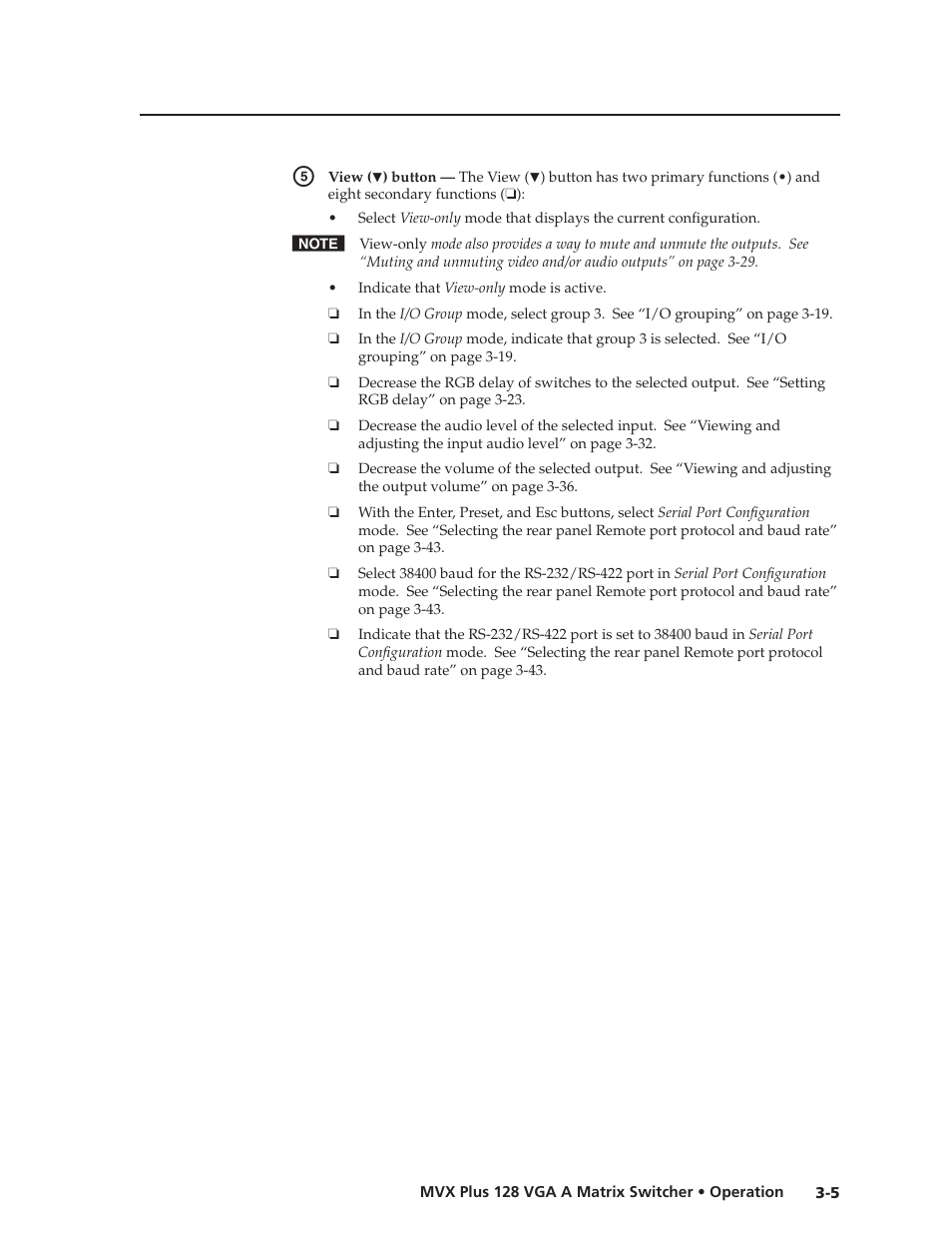 Preliminar y | Extron Electronics MVX Plus 128 VGA A User Guide User Manual | Page 31 / 162