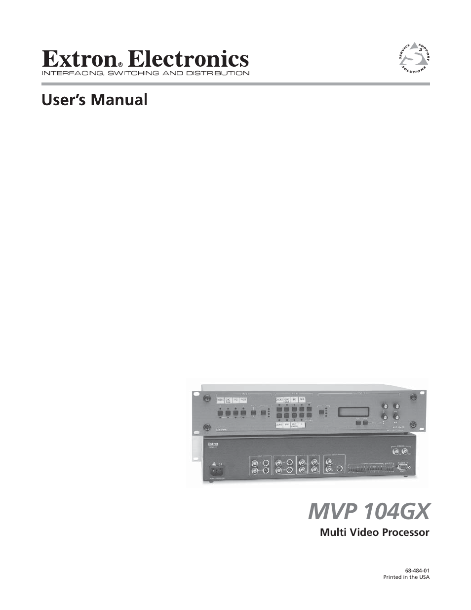 Extron Electronics MVP 104GX User Guide User Manual | 54 pages
