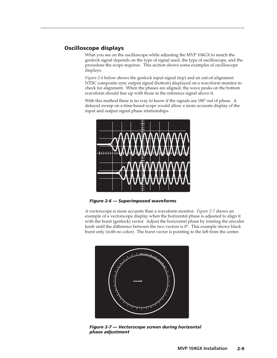 Oscilloscope displays | Extron Electronics MVP 104GX User Guide User Manual | Page 17 / 54