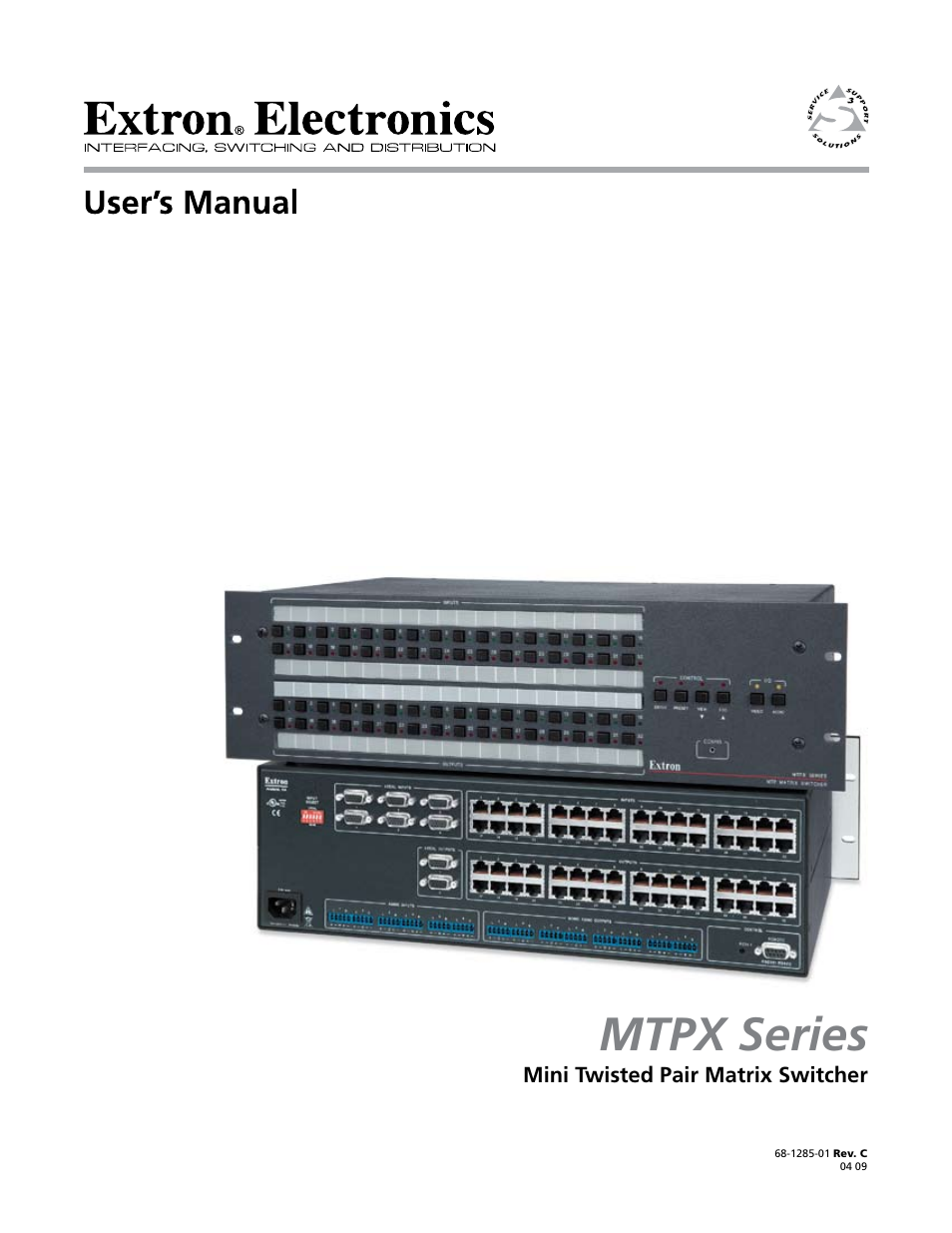 Extron Electronics MTPX Series User Guide User Manual | 124 pages