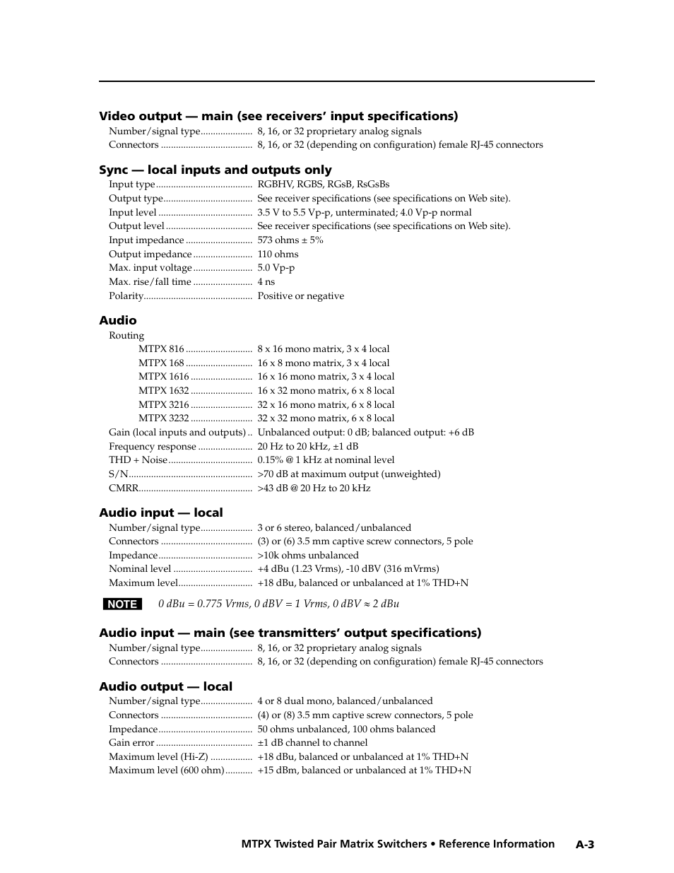 Preliminar y | Extron Electronics MTPX Series User Guide User Manual | Page 113 / 124