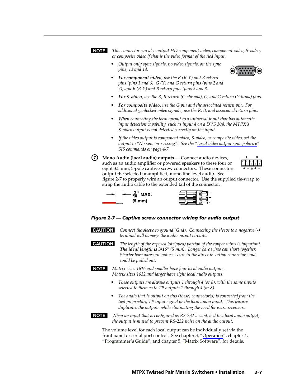Preliminar y | Extron Electronics MTPX Series User Guide User Manual | Page 23 / 124