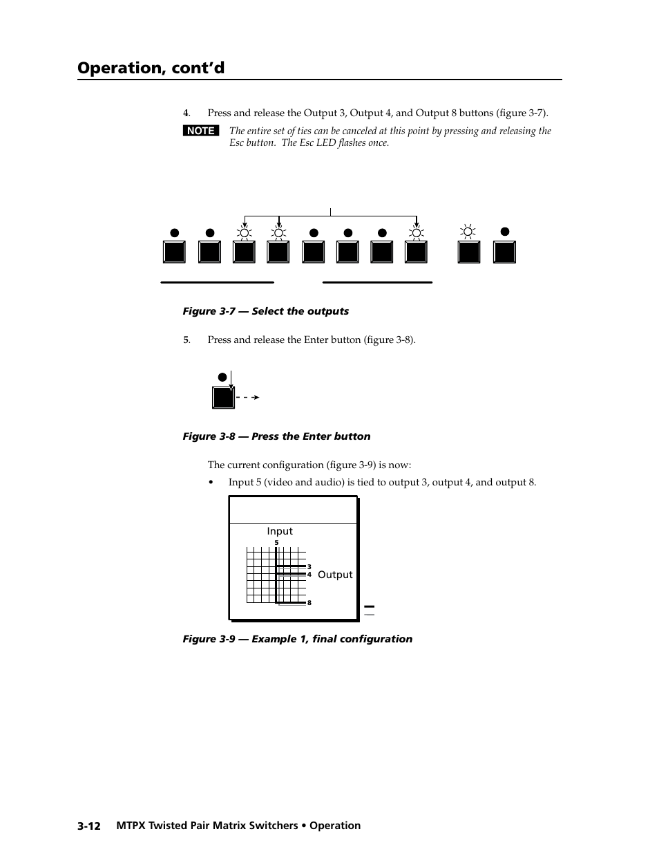 Preliminar y, Operation, cont’d | Extron Electronics MTPX Series User Guide User Manual | Page 38 / 124