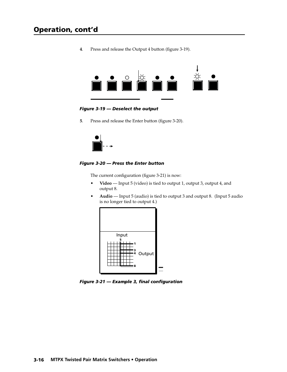 Preliminar y, Operation, cont’d | Extron Electronics MTPX Series User Guide User Manual | Page 42 / 124