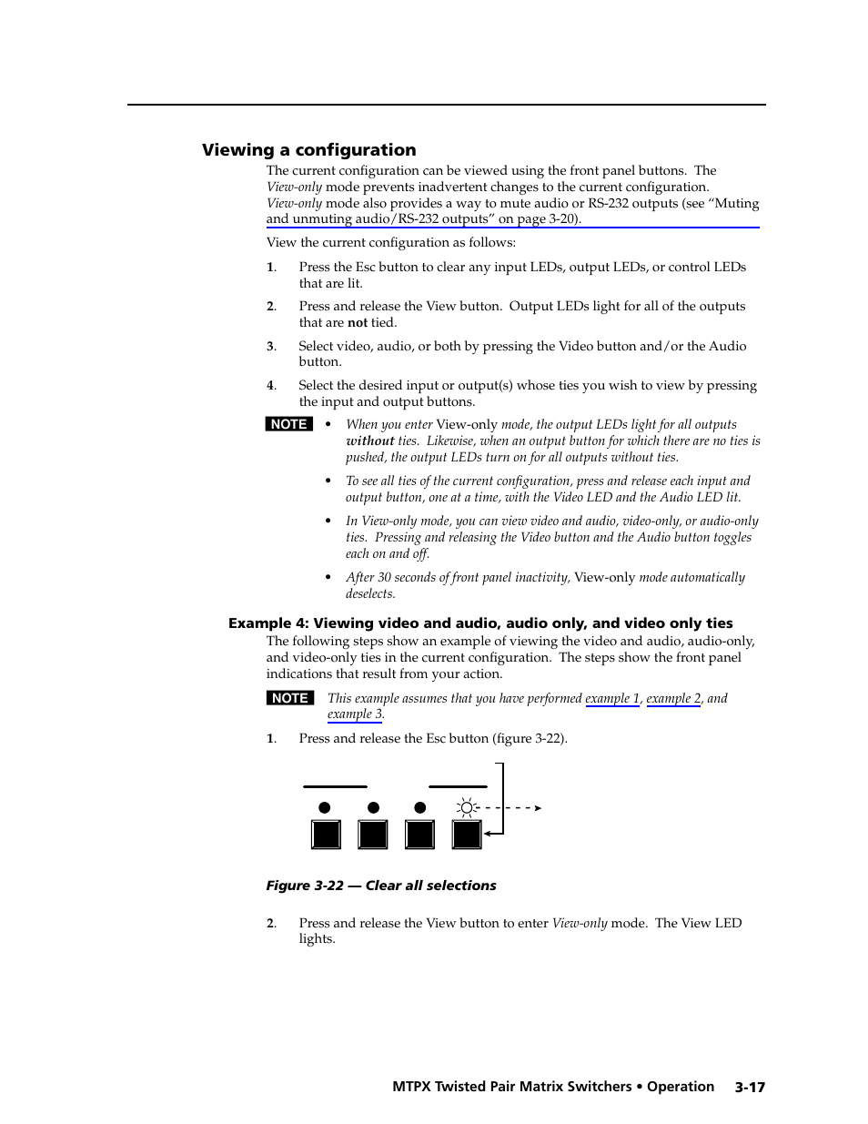 Viewing a configuration, Viewing a configuration -17, Viewing ties, sets of ties, and configurations | Preliminar y | Extron Electronics MTPX Series User Guide User Manual | Page 43 / 124
