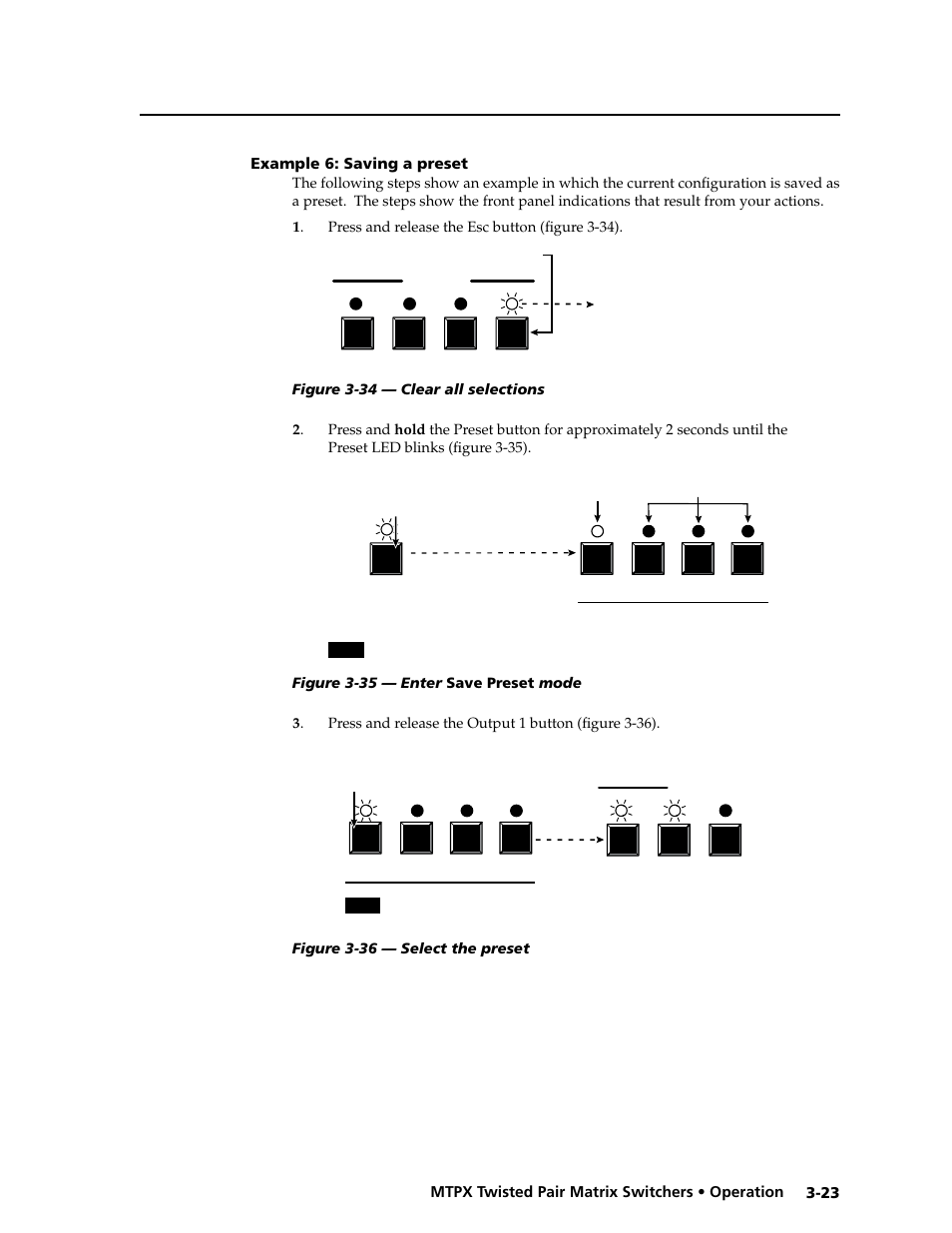 Example 6: saving a preset, Example 6: saving a preset -23, Saving a preset | Preliminar y | Extron Electronics MTPX Series User Guide User Manual | Page 49 / 124