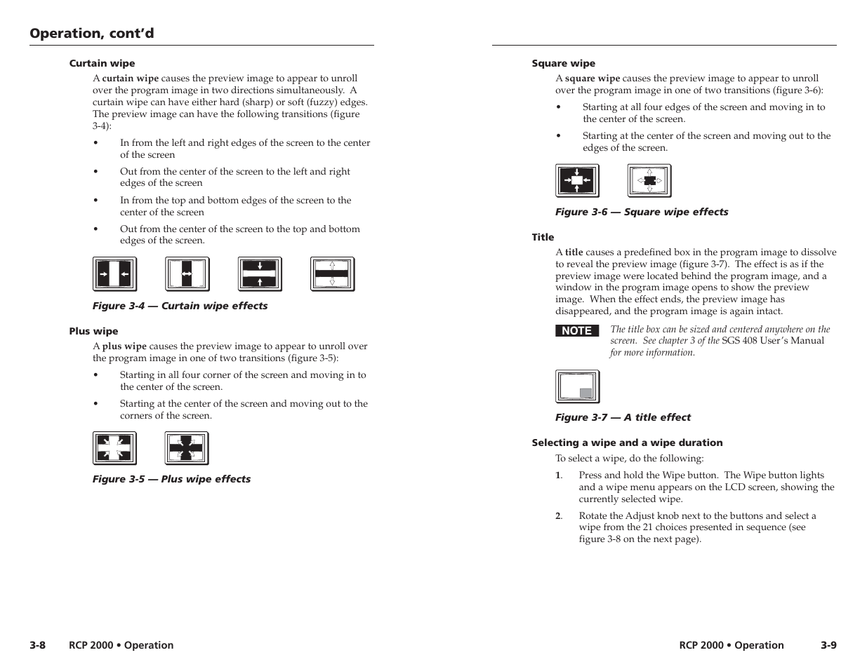 Operation, cont’d | Extron Electronics RCP 2000 User Manual | Page 13 / 23
