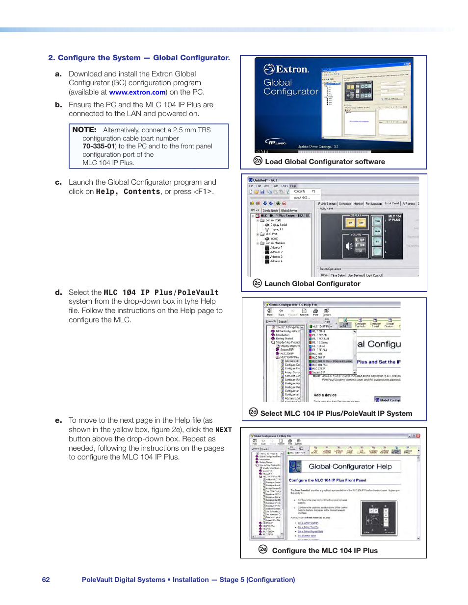 Configure the system — global configurator, Configure the system, Global configurator | Extron Electronics PoleVault Digital Switcher Systems PVS 405D User Manual | Page 68 / 84