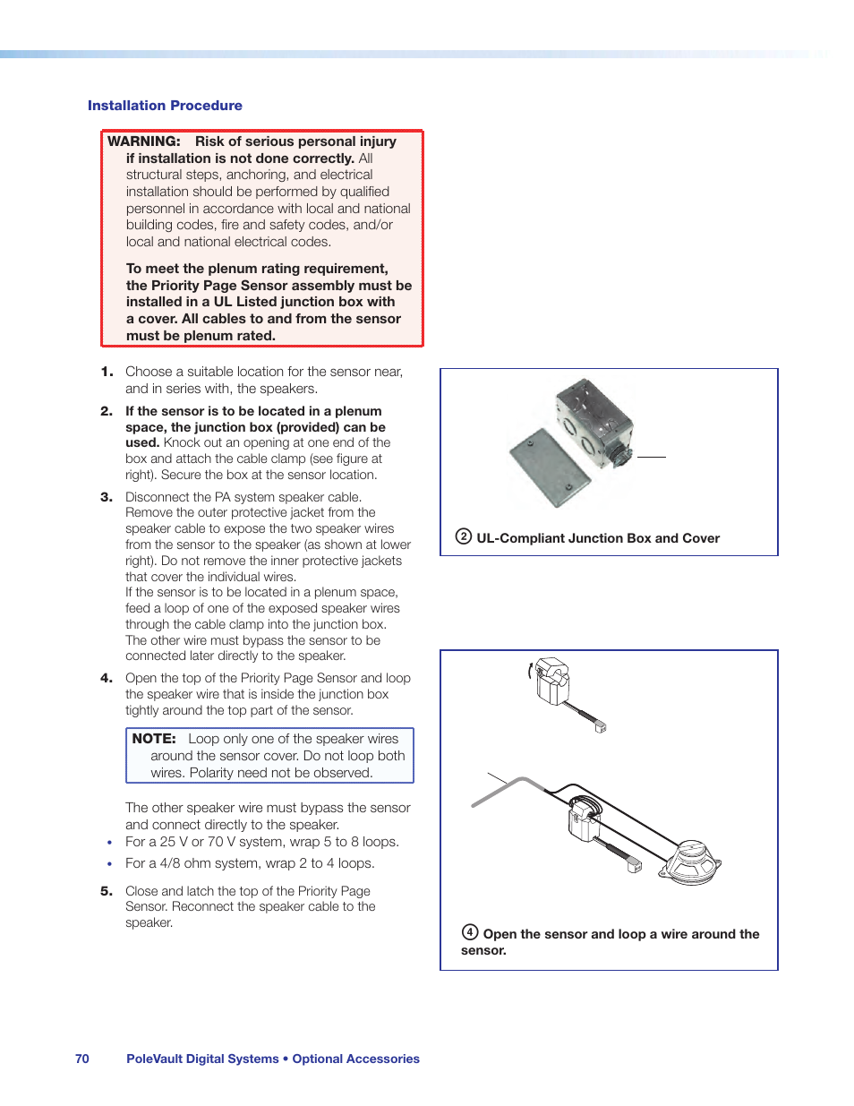 Installation procedure | Extron Electronics PoleVault Digital Switcher Systems PVS 405D User Manual | Page 76 / 84