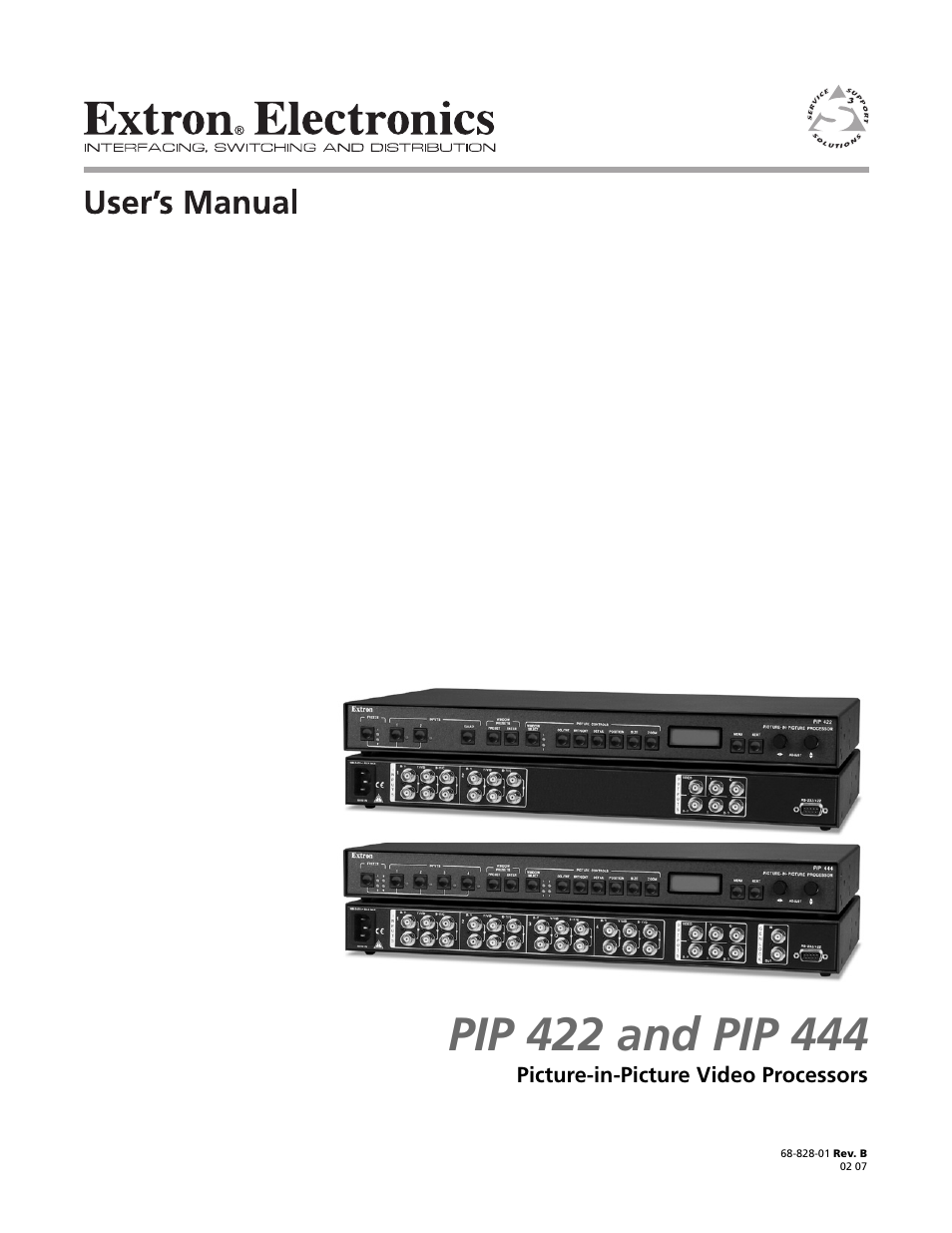 Extron Electronics PIP 444 User Guide User Manual | 62 pages