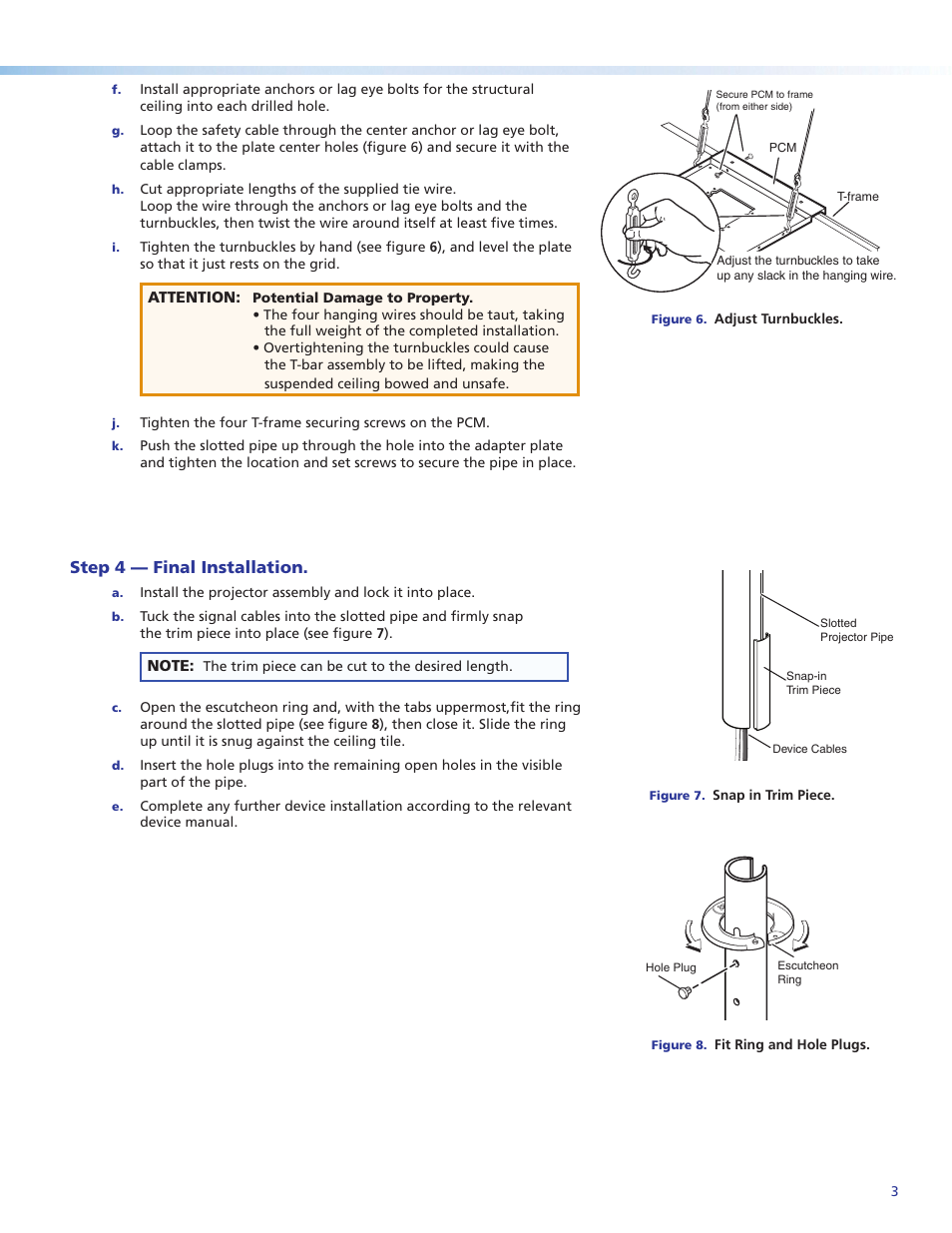 Step 4 — final installation | Extron Electronics PCM 340 User Manual | Page 3 / 4