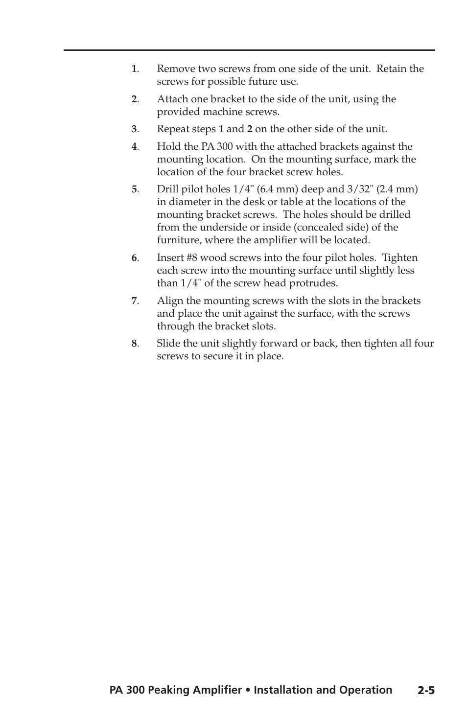 Extron Electronics PA 300 User Manual | Page 13 / 28