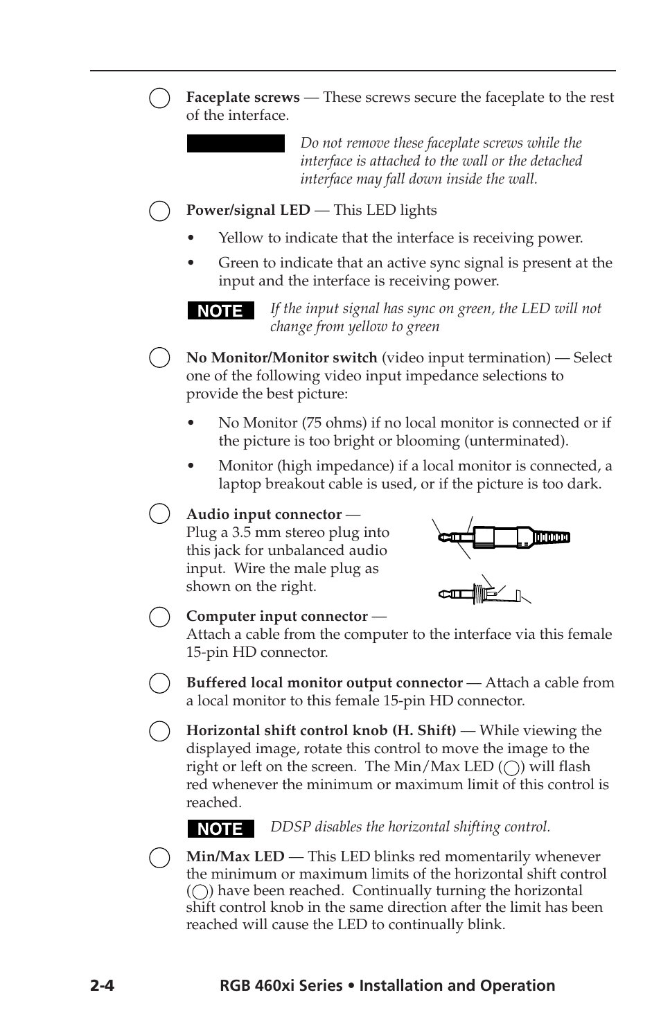 Caution | Extron Electronics RGB 400xi Series User Guide User Manual | Page 12 / 32