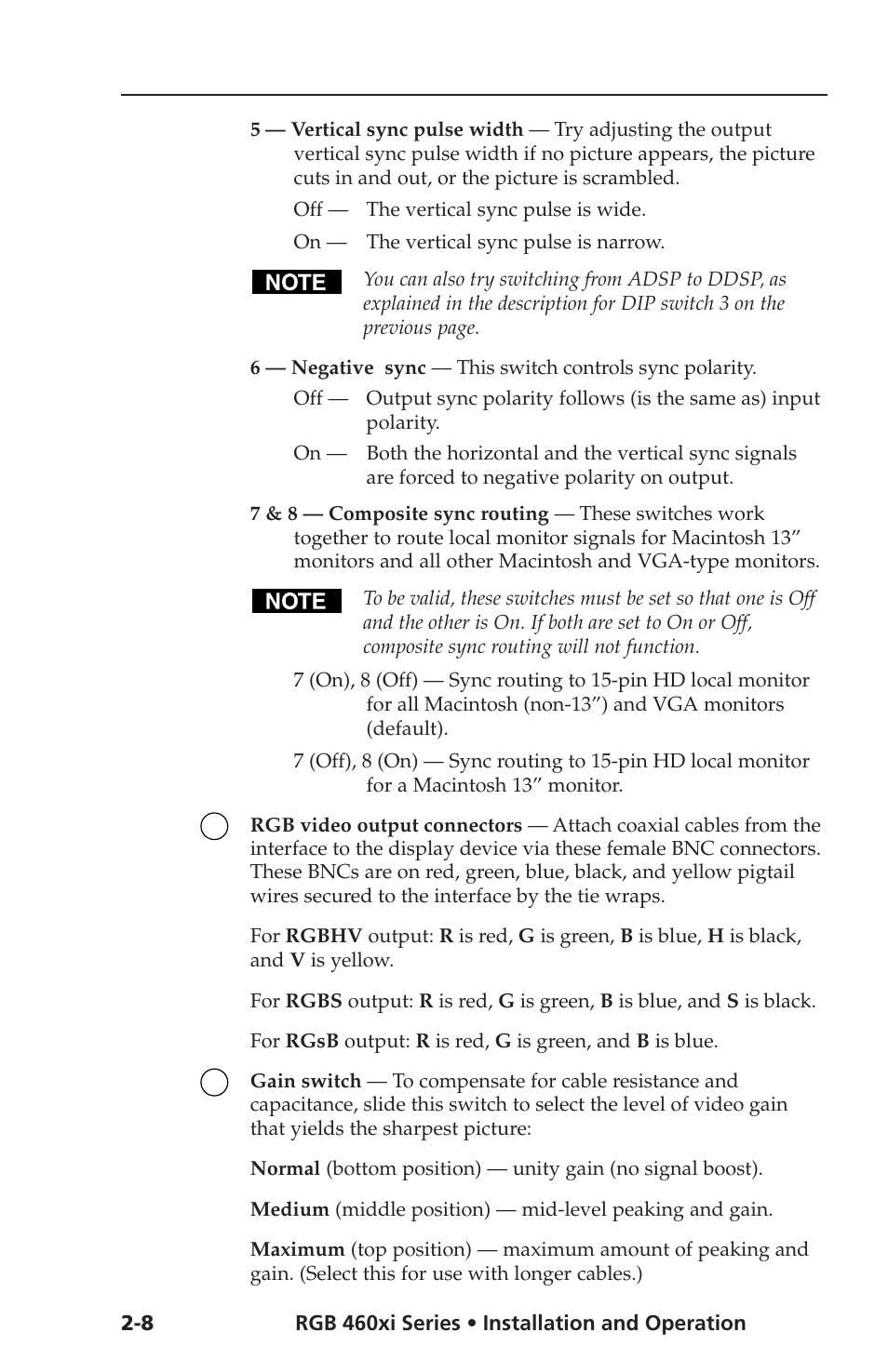 Extron Electronics RGB 400xi Series User Guide User Manual | Page 16 / 32