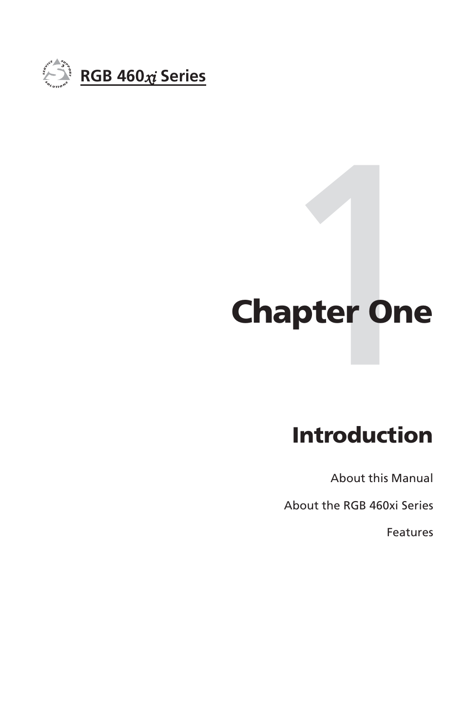 Ch. 1: introduction | Extron Electronics RGB 400xi Series User Guide User Manual | Page 5 / 32